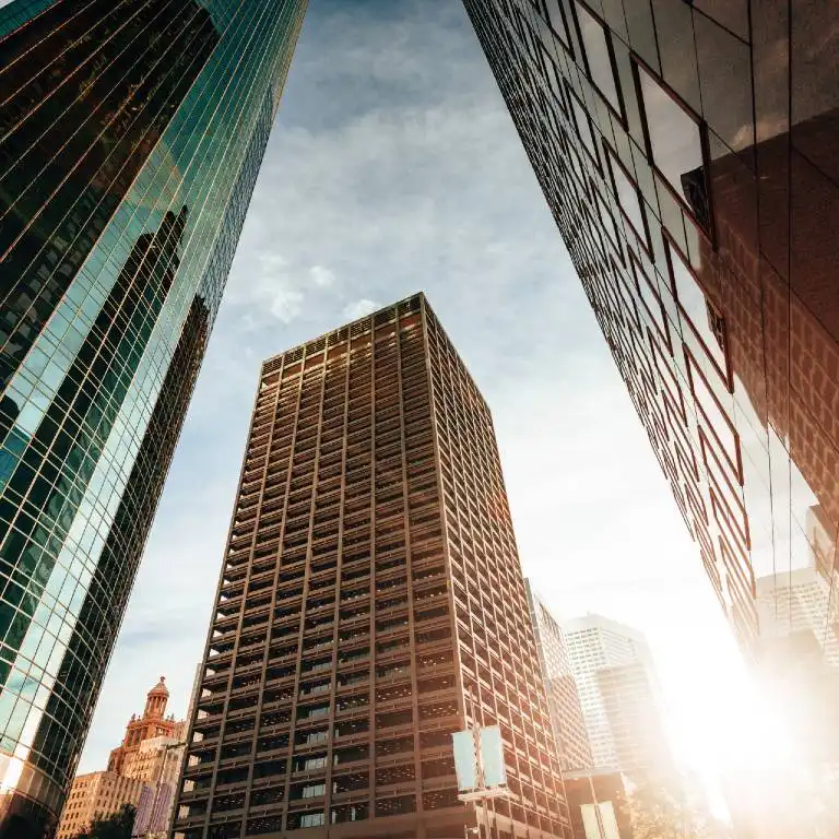 tall buildings in a city