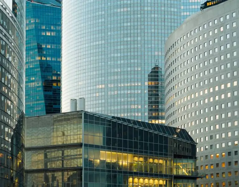 tall buildings in a city
